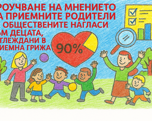 Обществени нагласи към приемните деца: преобладаващо позитивна картина без системна стигма